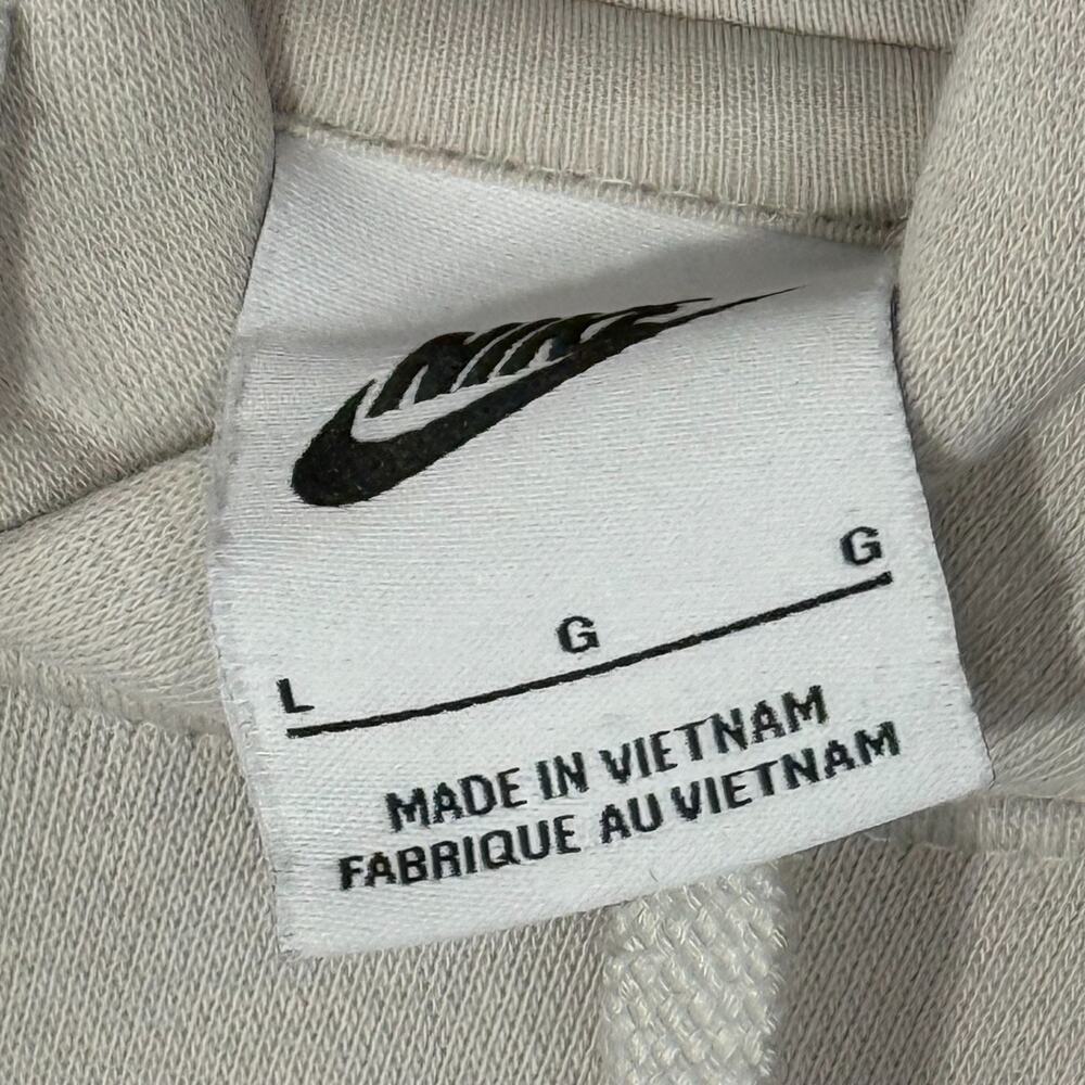 Nike Air Hoodie Men’s Large Beige Just Do It Pullover Sweatshirt - Picture 2 of 3